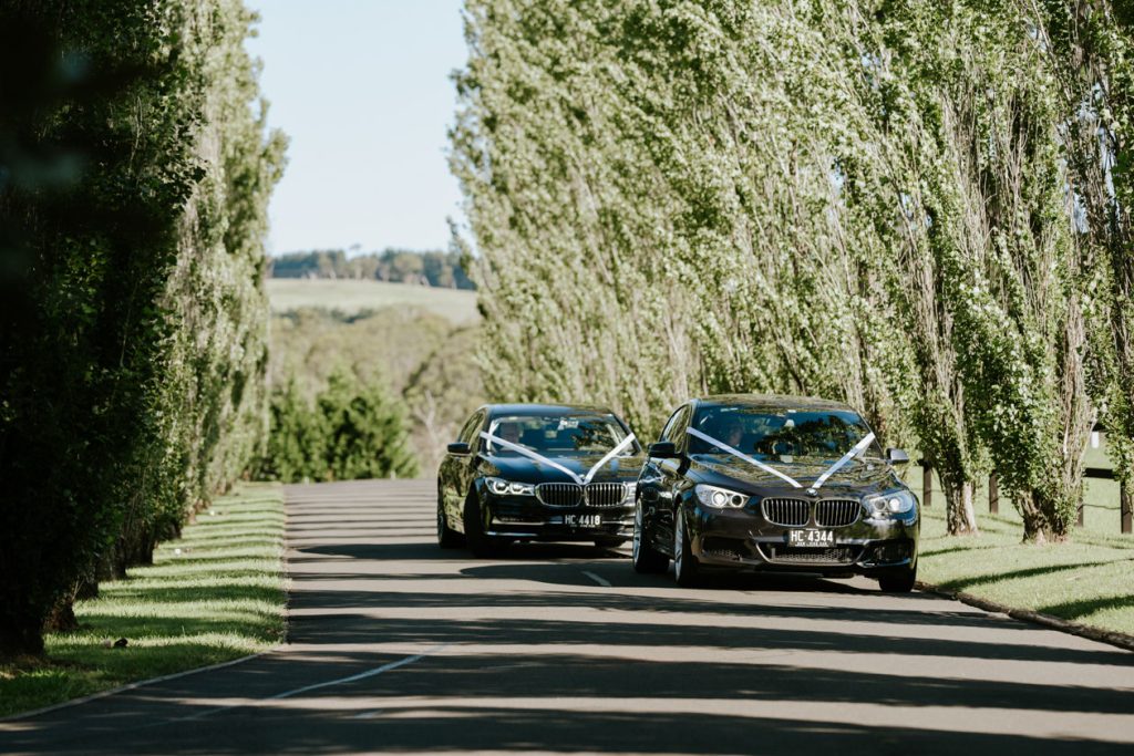 Two BMW 7 series for wedding in Southern Highlands